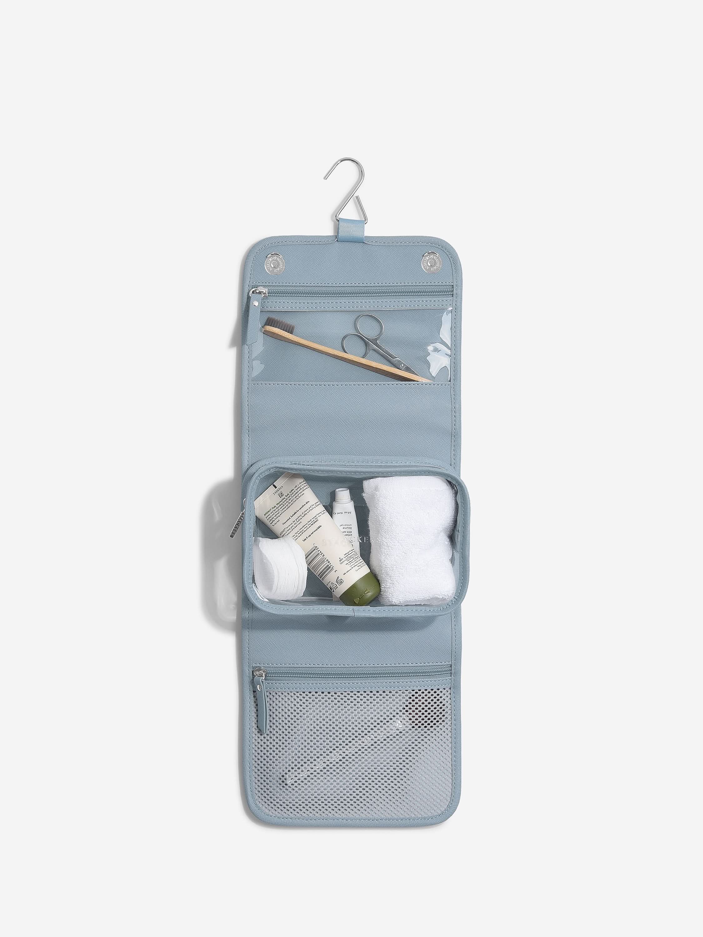 Stackers Small Hanging Toiletry Bag Blue