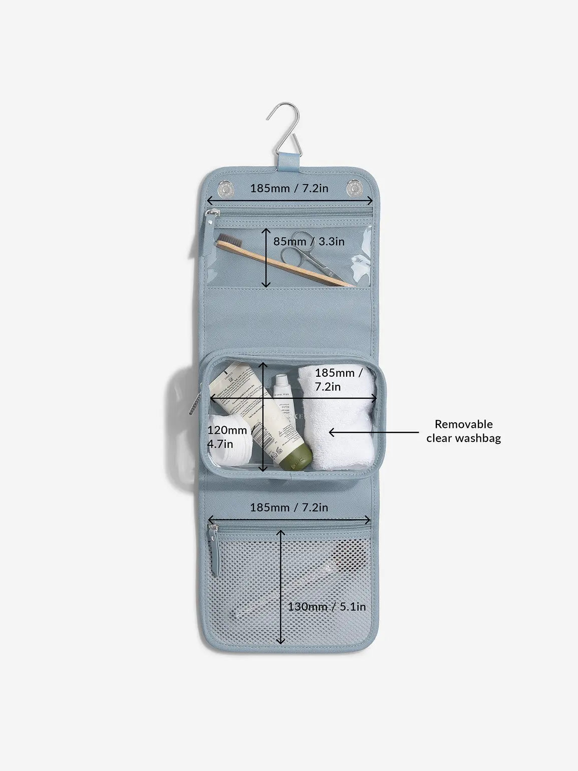 Stackers kleine hangende Toilettas Blauw - Mystackers
