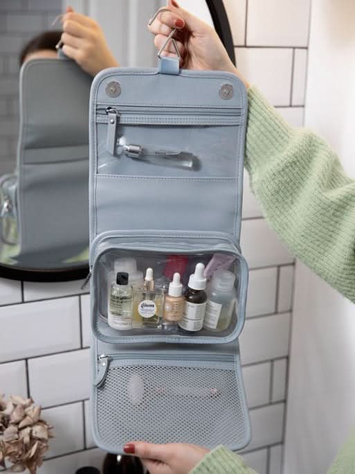 Stackers kleine hangende Toilettas Blauw - Mystackers