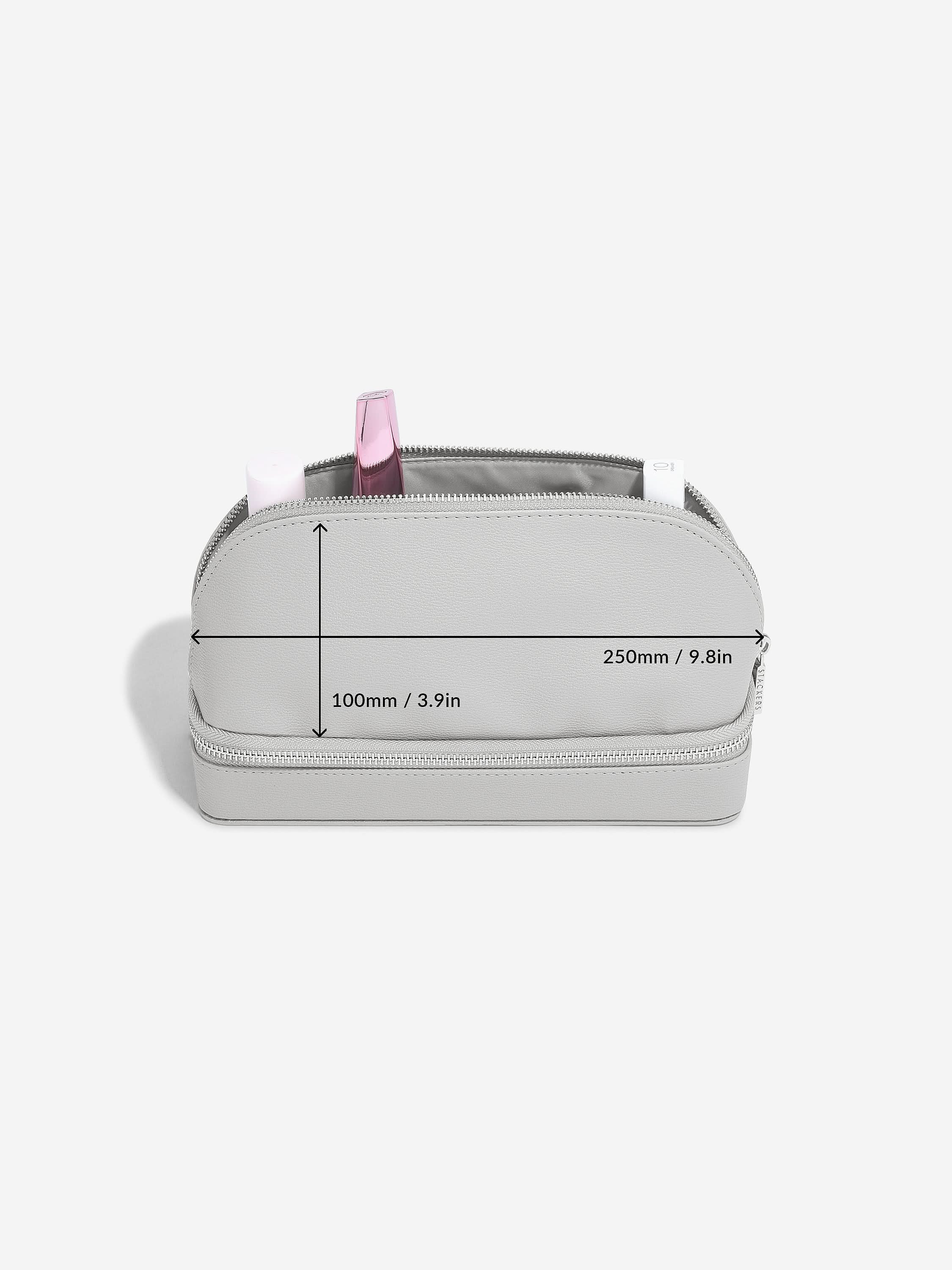 Stackers Cosmetics & Jewellery Bag Grey