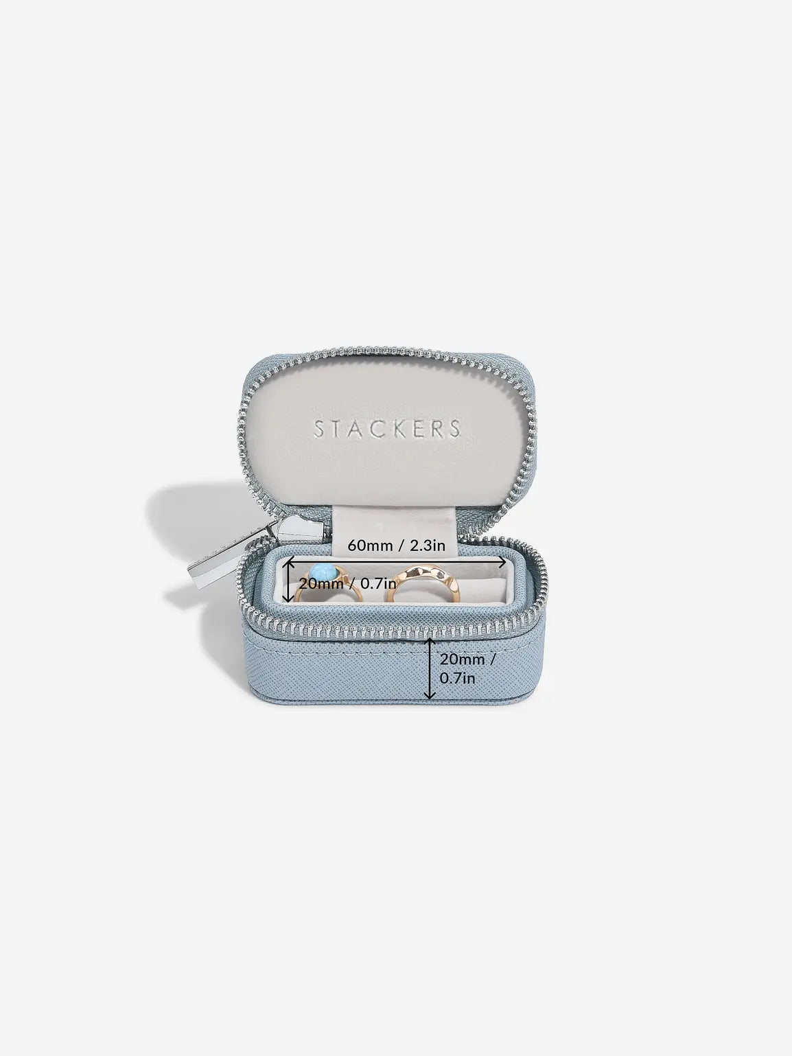 Stackers Petite Ring Box Blue
