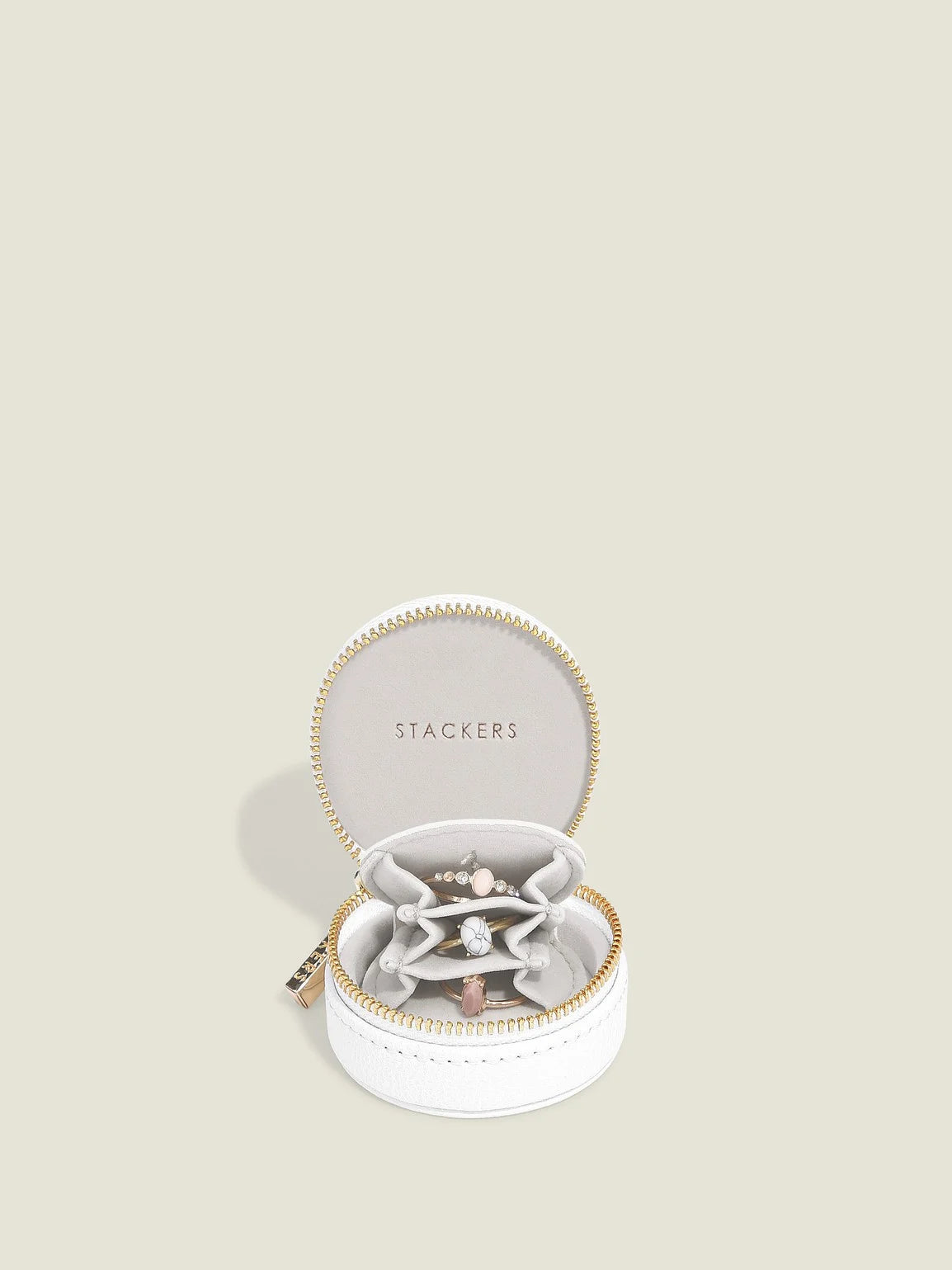 Stackers Oyster Reissieradendoosje Wit - Mystackers
