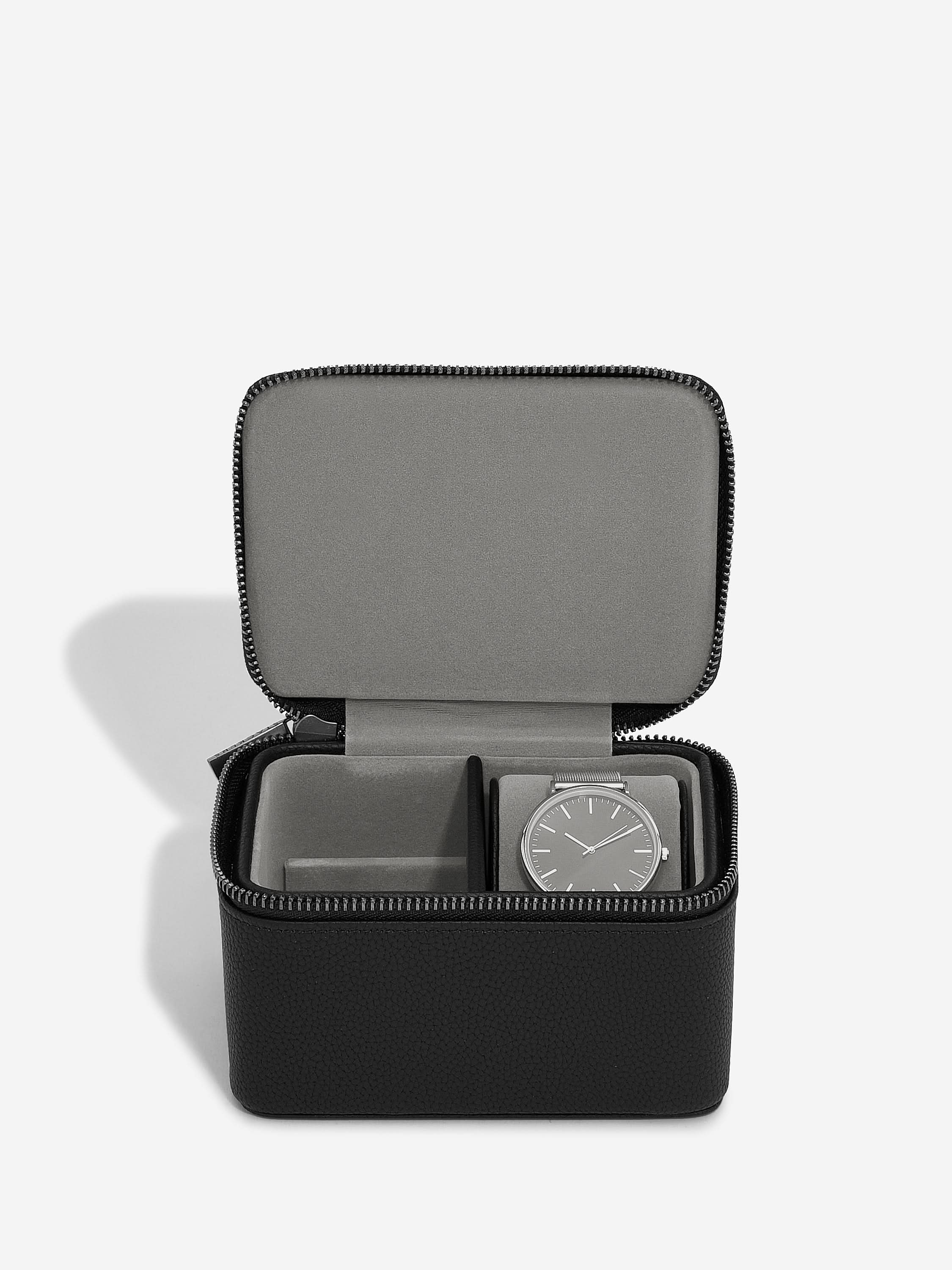 Stackers Watch & Cufflinks Box Black