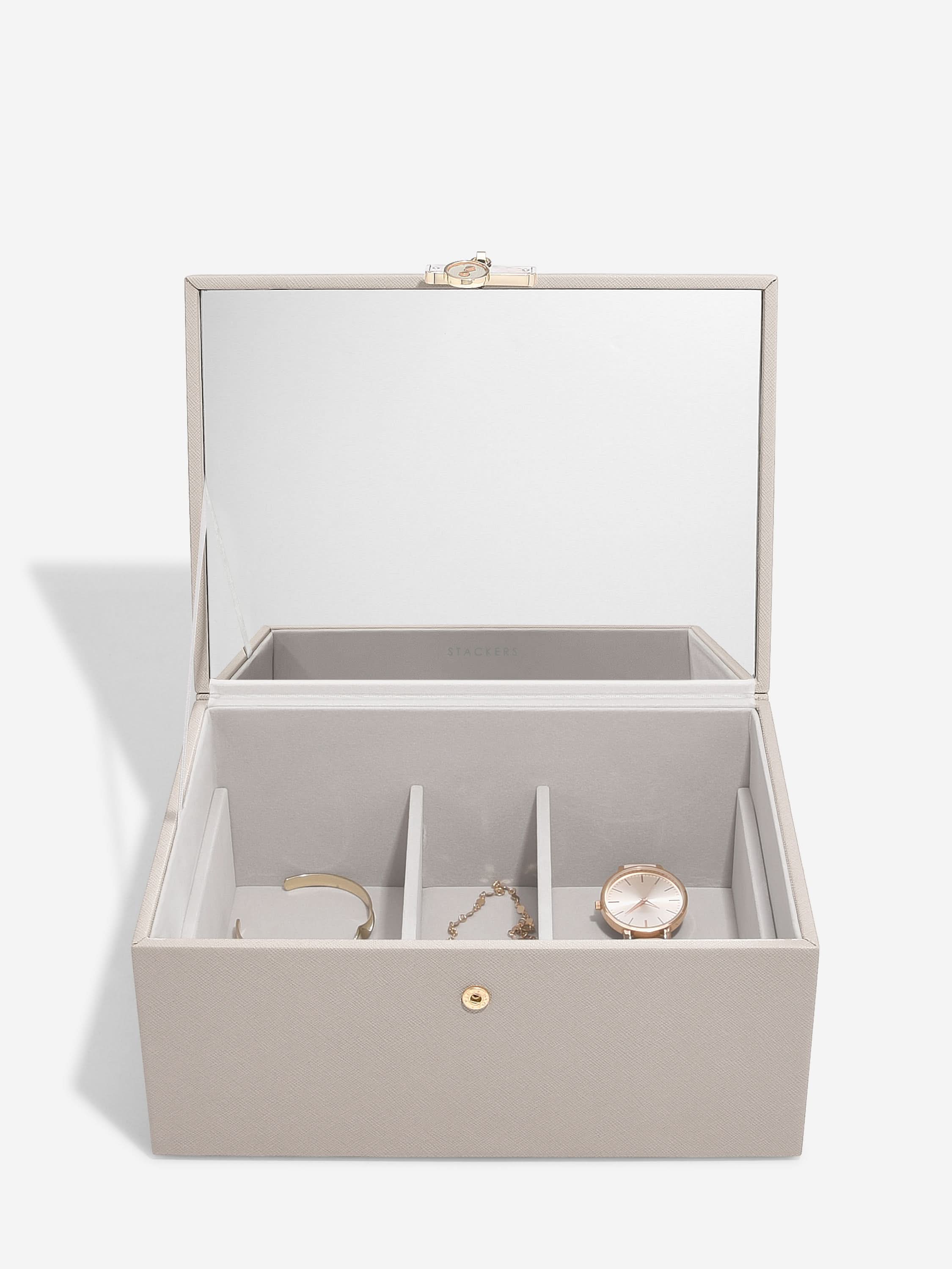 Stackers Luxe Klassieke Juwelendoos Taupe - Mystackers