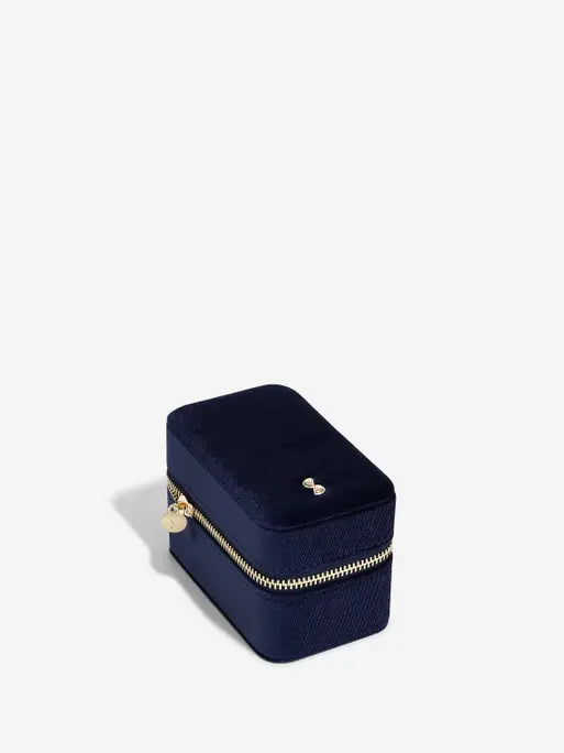 Stackers Horlogedoos Marineblauw Fluweel - Mystackers