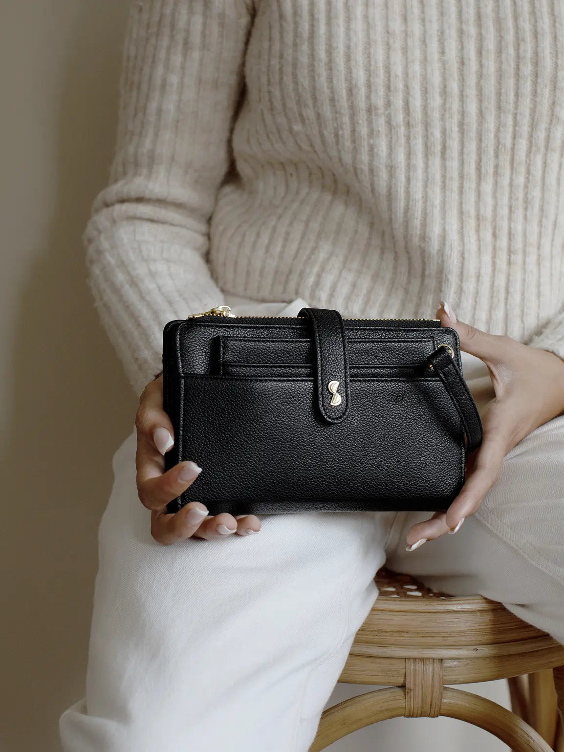 Stackers Large Purse Black