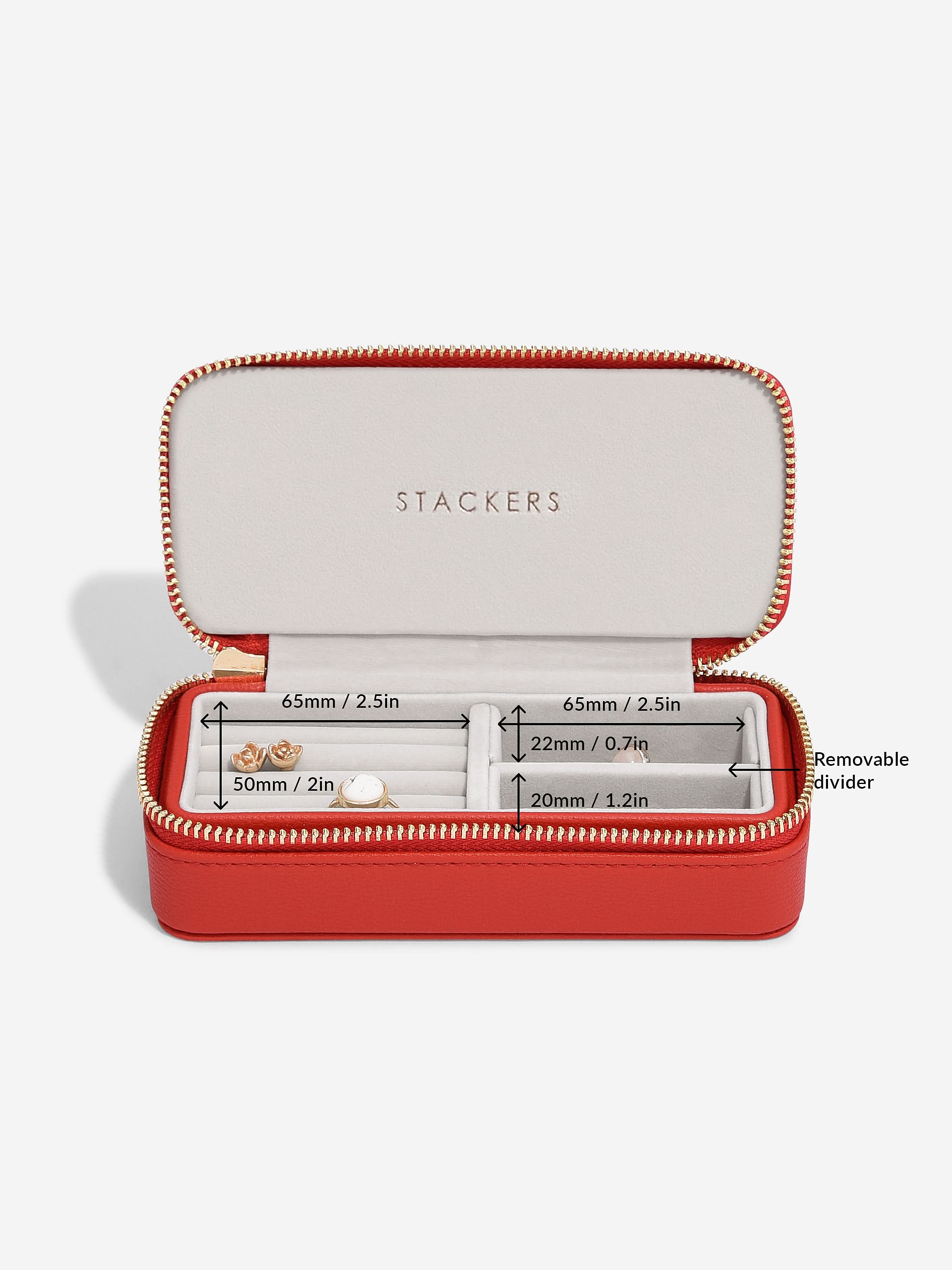 Stackers Medium Travel box Rood - Mystackers