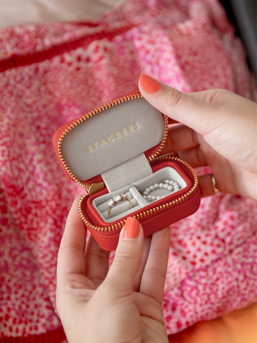 Stackers Petite Juwelendoosje Rood - Mystackers