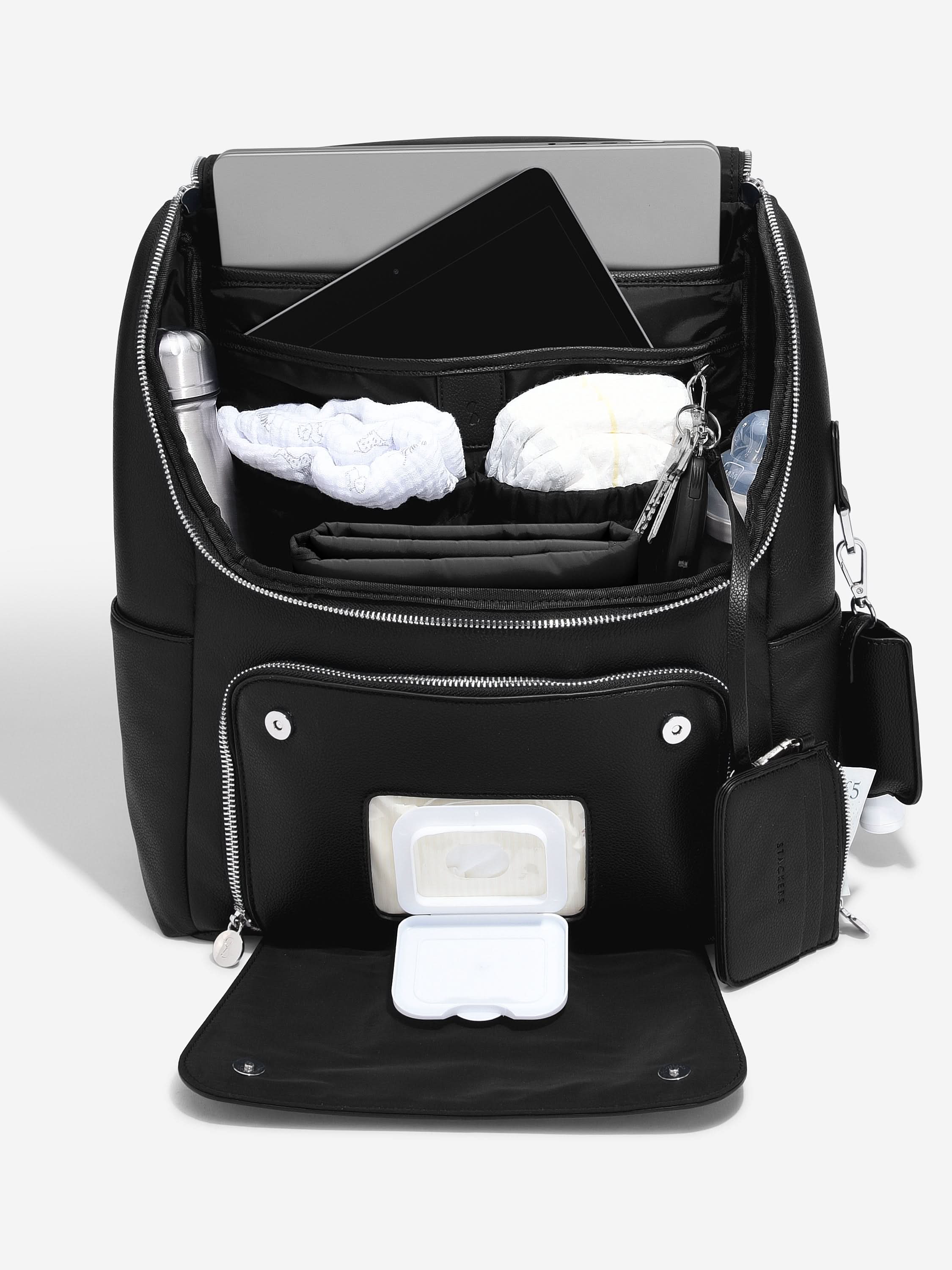 Stackers Diaper Bag Black