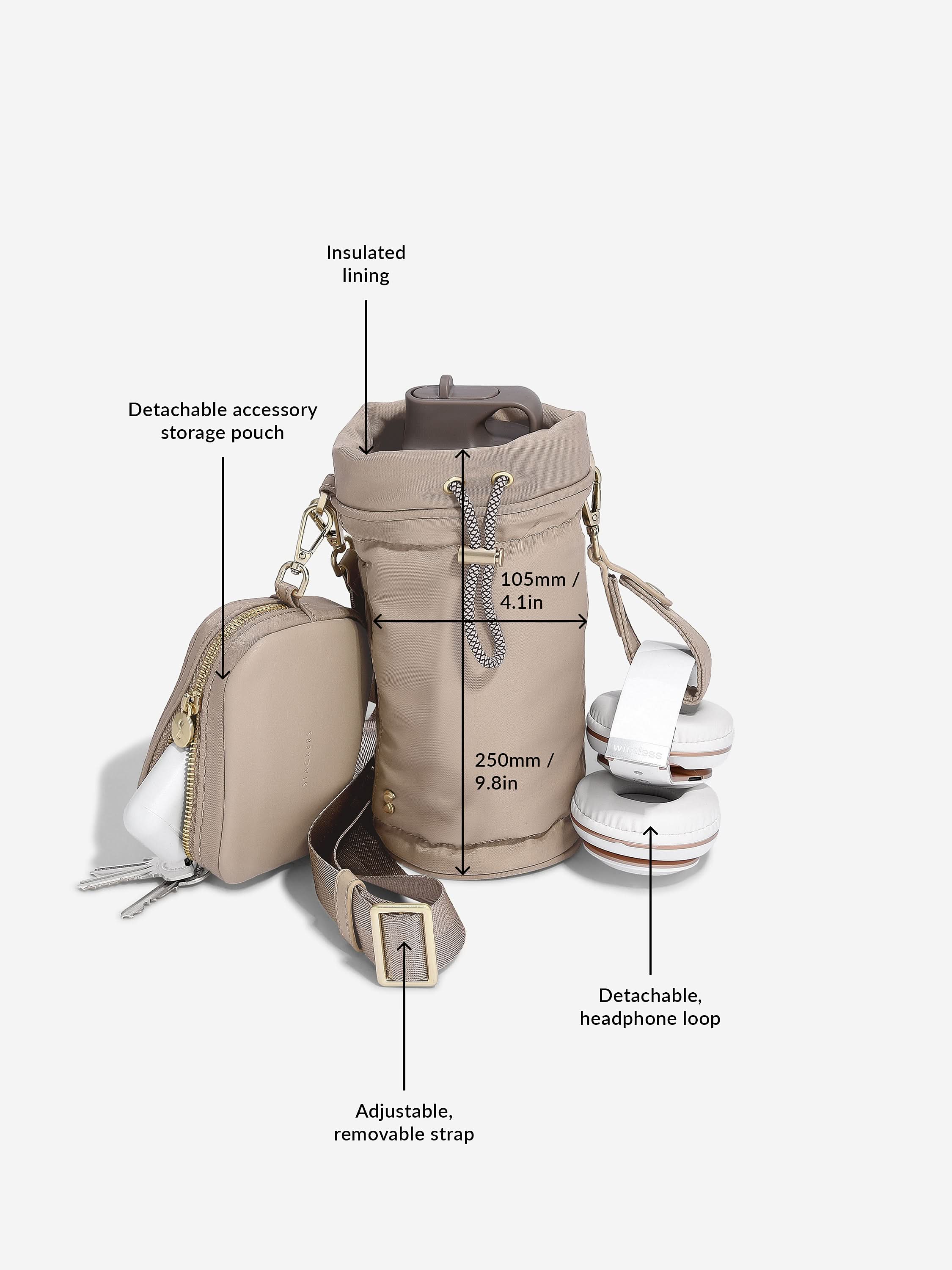 Stackers Flessentas van Gerecycled Nylon Mushroom - Mystackers