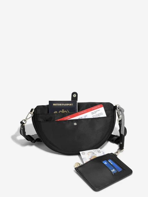 Stackers Recycled Nylon Bumbag Black