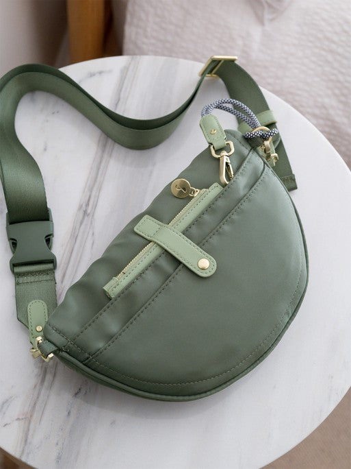 Stackers Recycled Nylon Bumbag Green