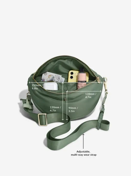 Stackers Recycled Nylon Bumbag Green