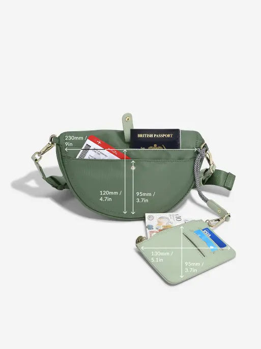 Stackers Recycled Nylon Bumbag Green
