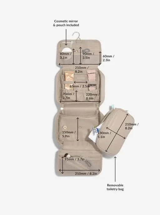 Stackers hangende Toilettas van Gerecycled Nylon Mushroom - Mystackers