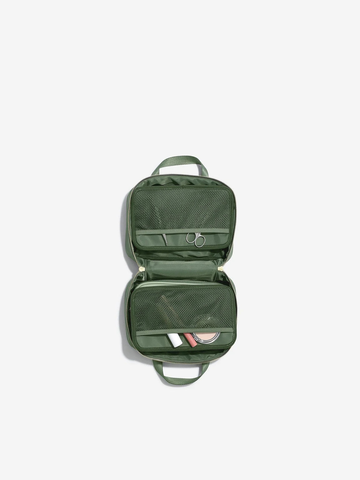 Stackers hangende Toilettas van Gerecycled Nylon Groen - Mystackers