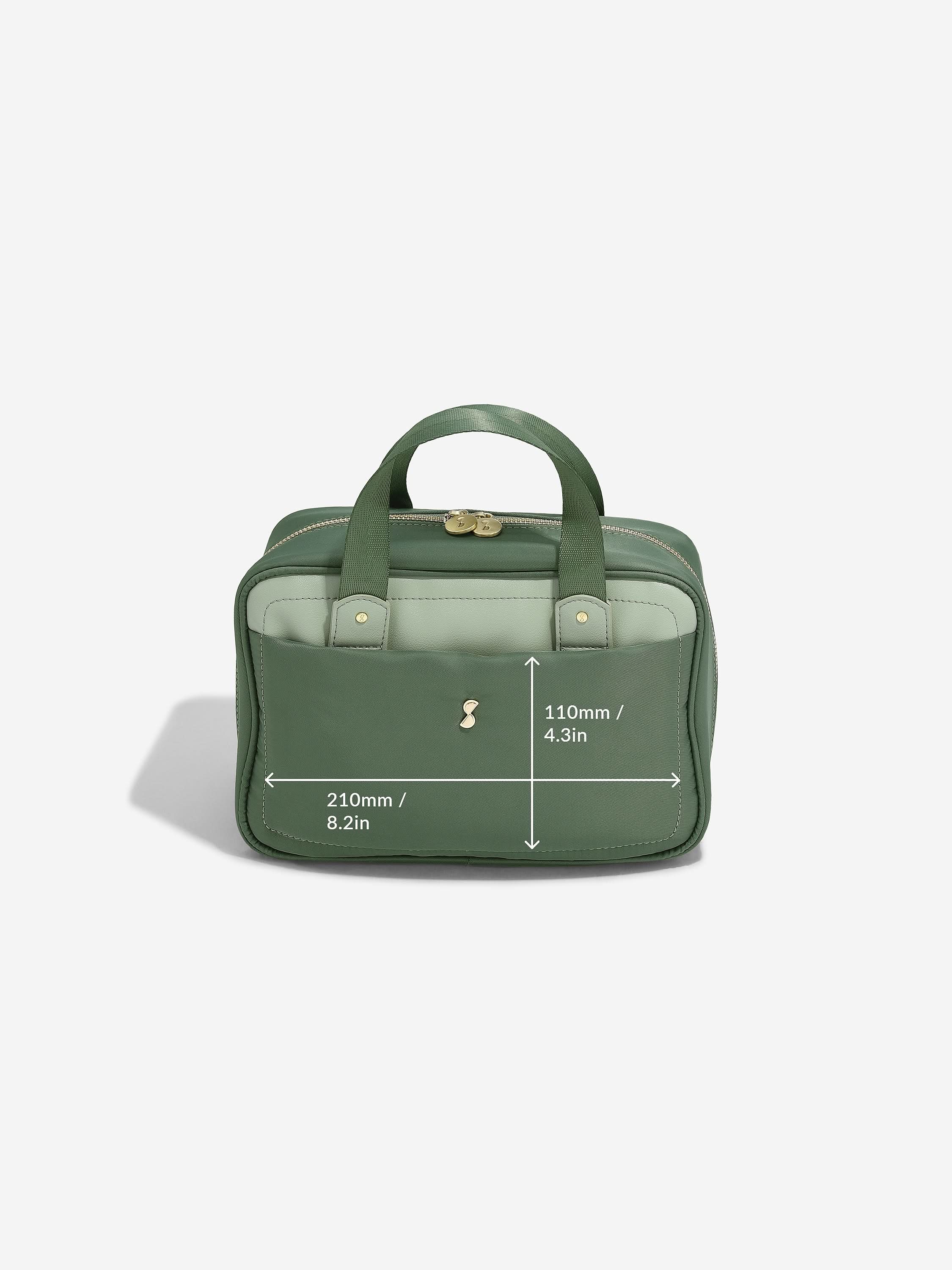 Stackers hangende Toilettas van Gerecycled Nylon Groen - Mystackers