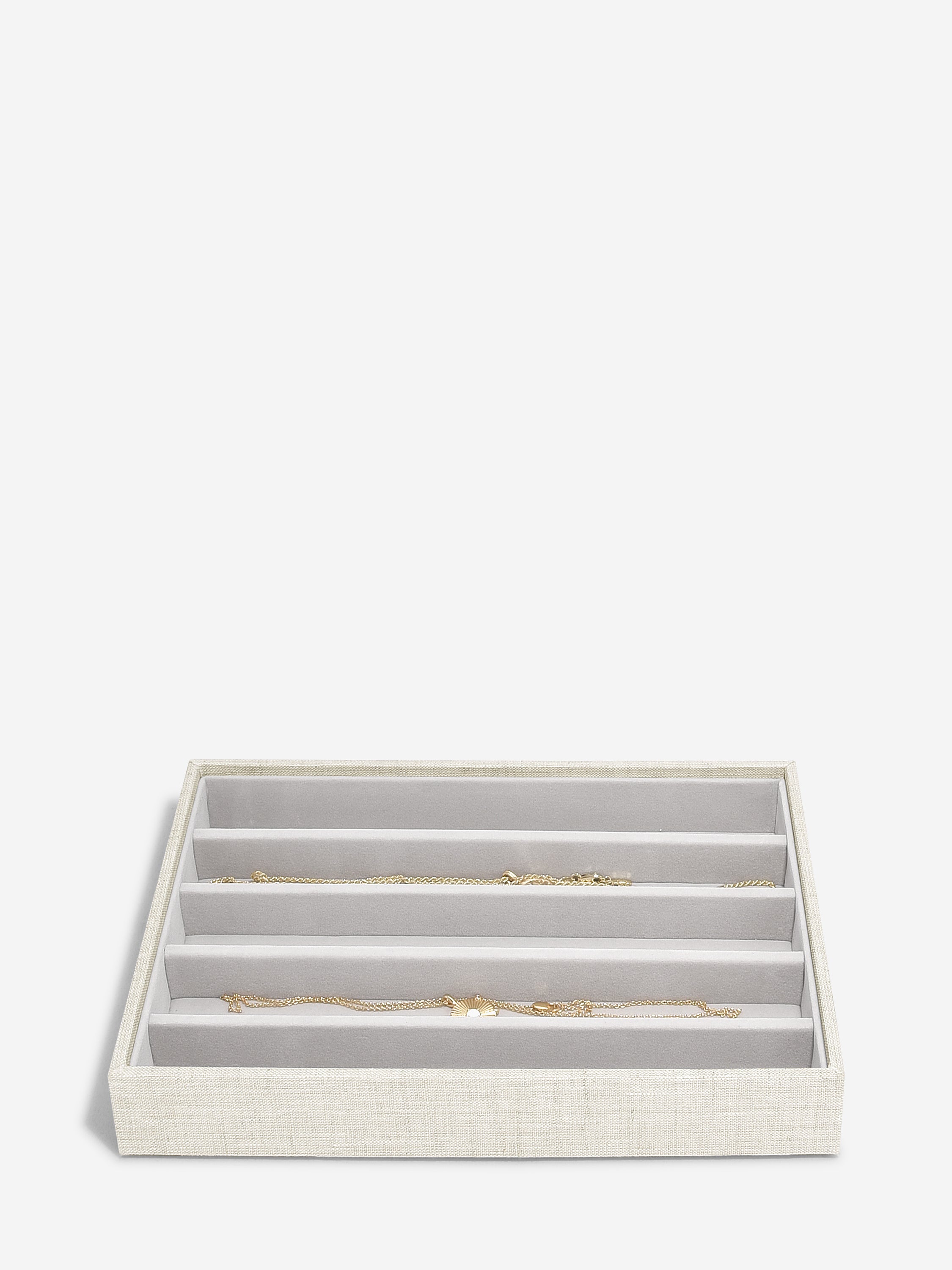 Stackers Necklace Layer for Classic Jewellery Box Oatmeal & Linen