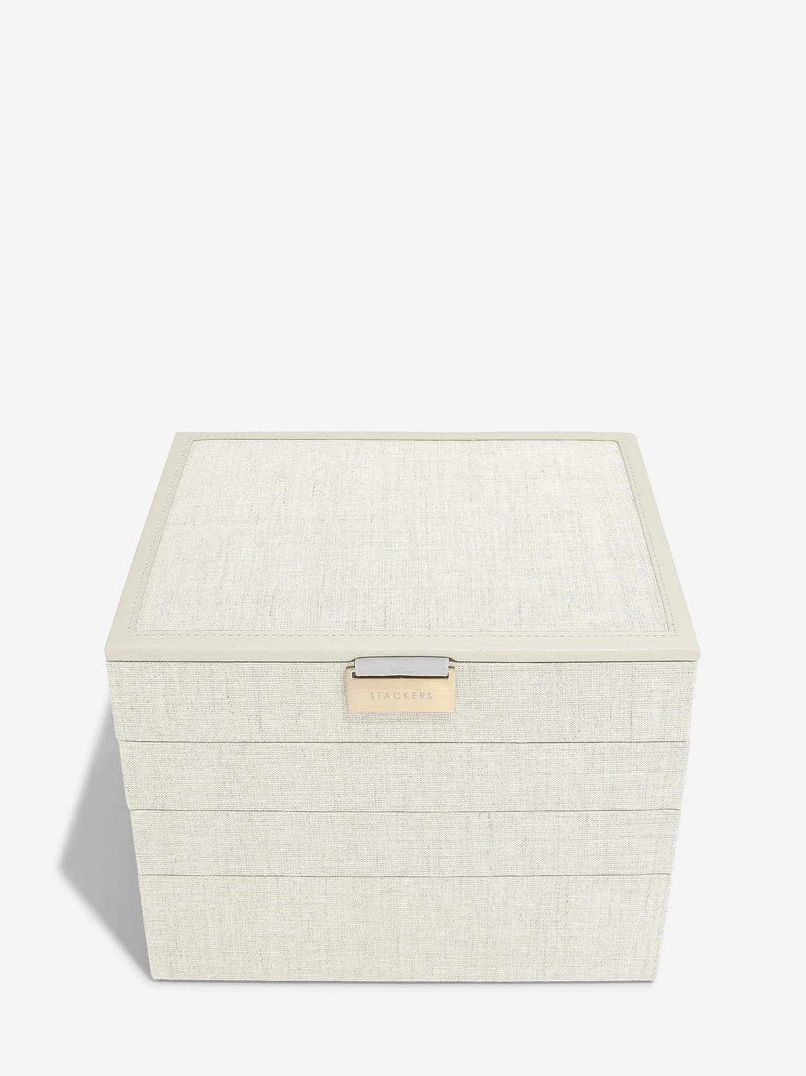 Stackers Classic Jewelry Box Ensemble de 4 Avoine et Lin