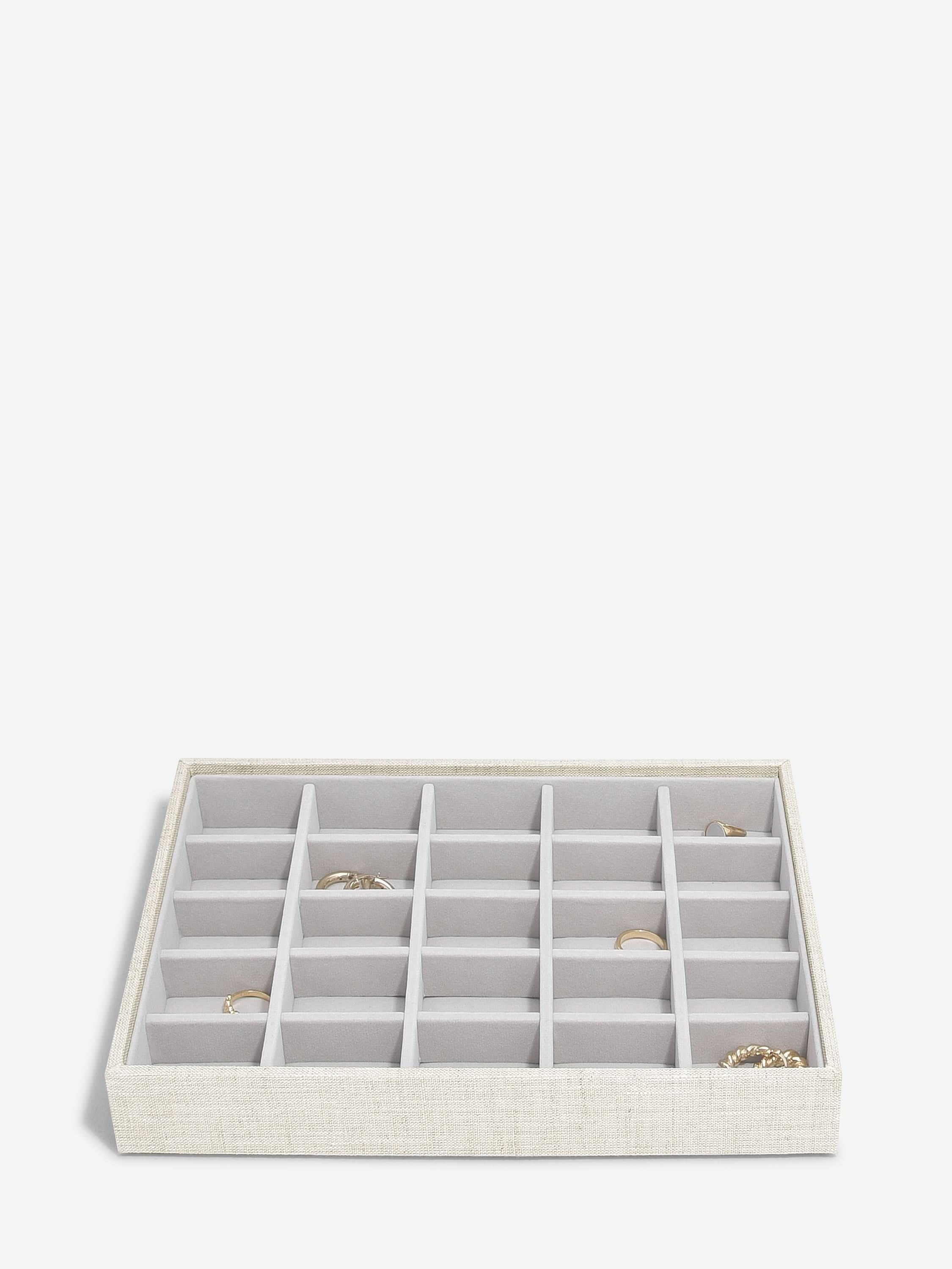 Stackers Klassieke Juwelendoos Set van 4 Havermout & Linnen - Mystackers