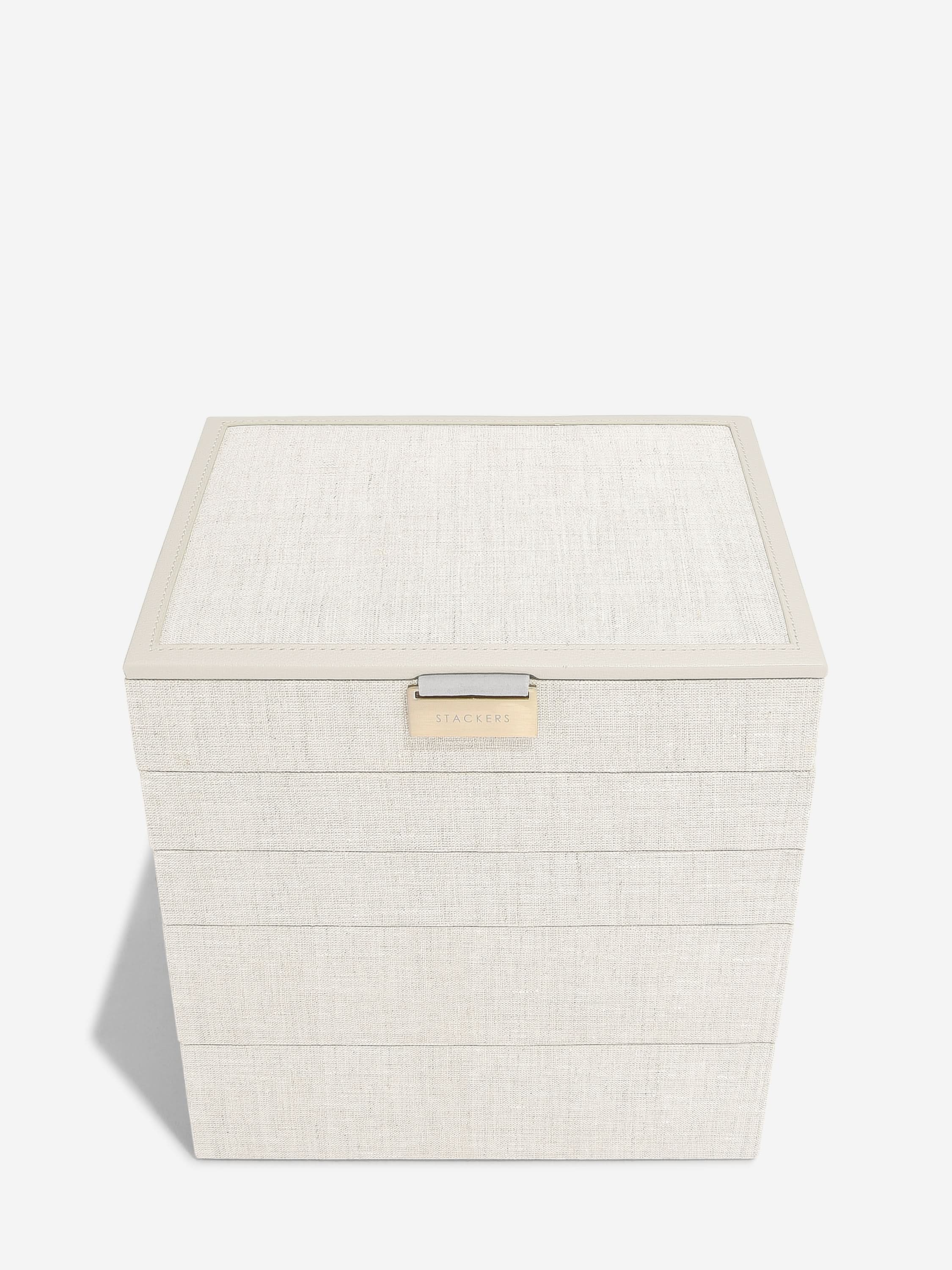 Stackers Klassieke Juwelendoos Set van 5 Havermout & Linnen - Mystackers