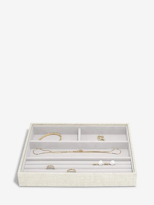 Stackers Classic Jewelry Box Ensemble de 5 Avoine et Lin