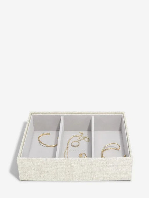 Stackers Classic Jewelry Box Ensemble de 5 Avoine et Lin
