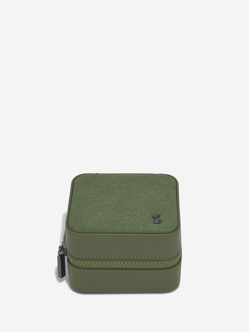 Stackers Horloge- & juwelenbox Groen Canvas - Mystackers