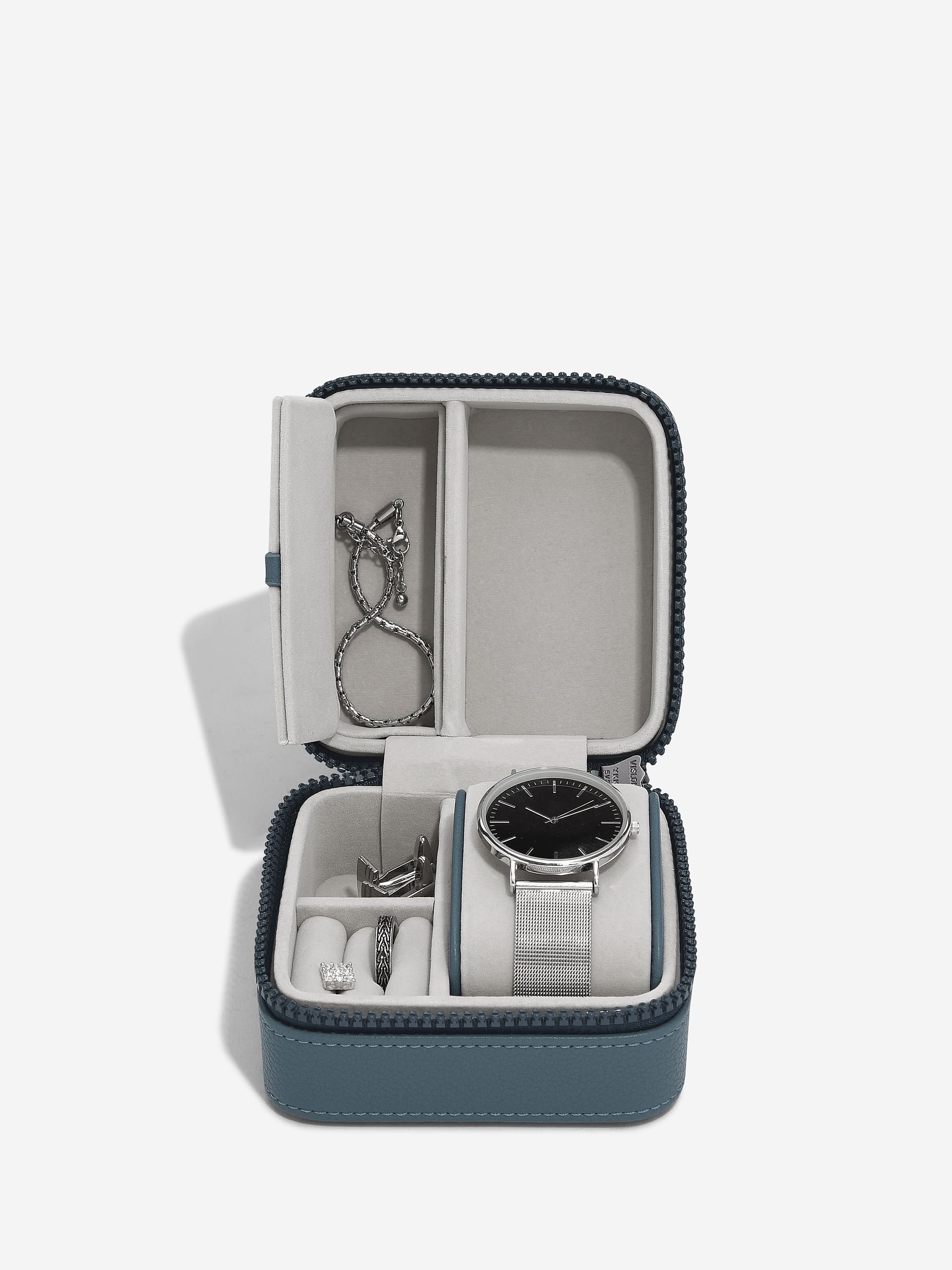 Stackers Watch & Jewellery Box Blue