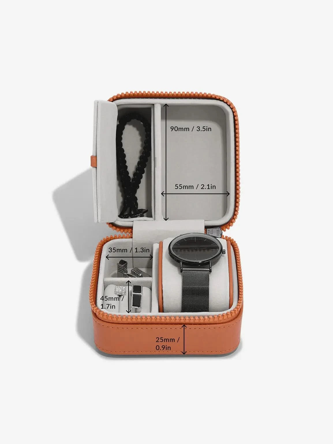 Stackers Horloge- & juwelenbox Oranje - Mystackers
