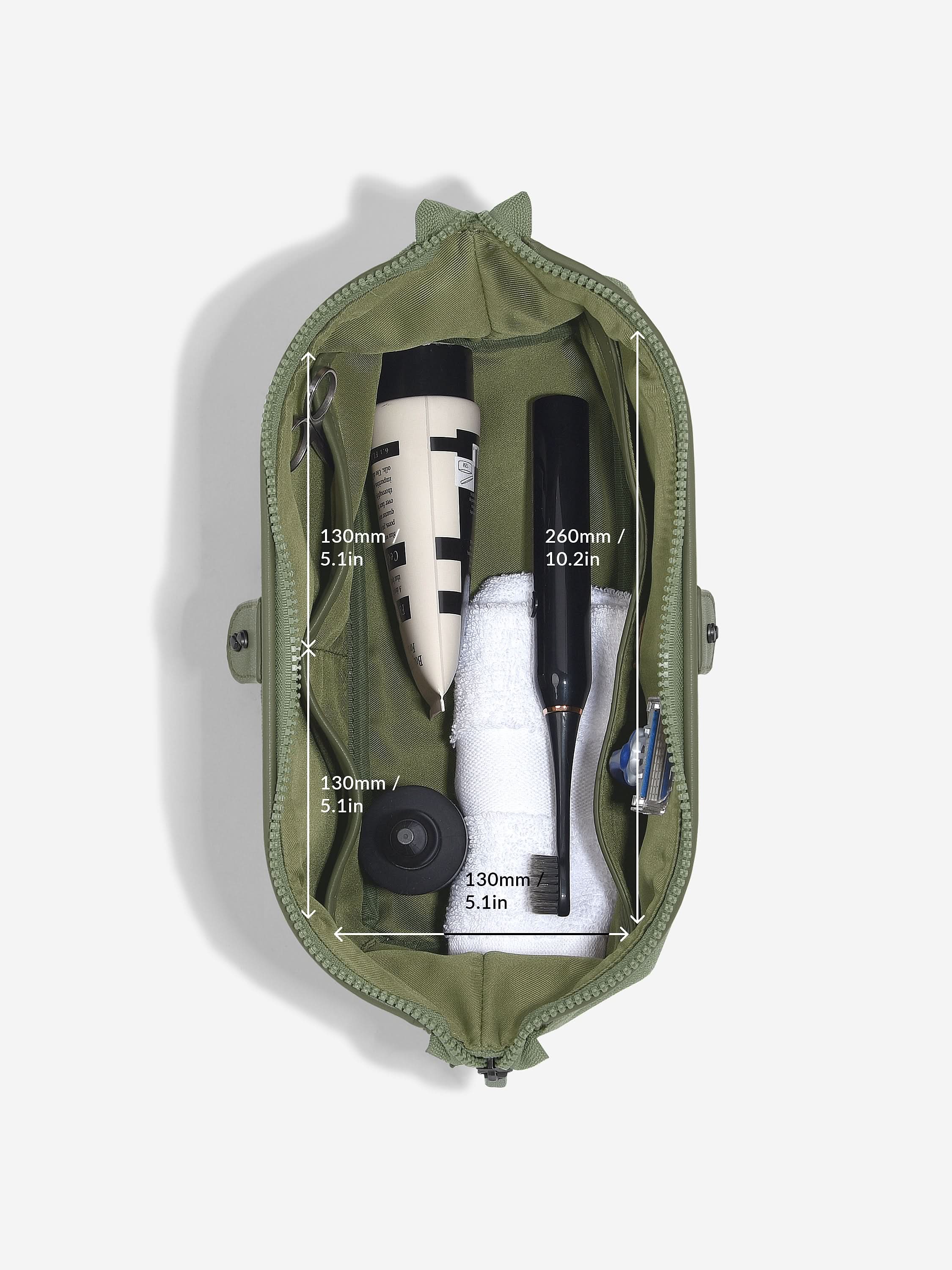 Stackers Toilettas Groen Canvas - Mystackers