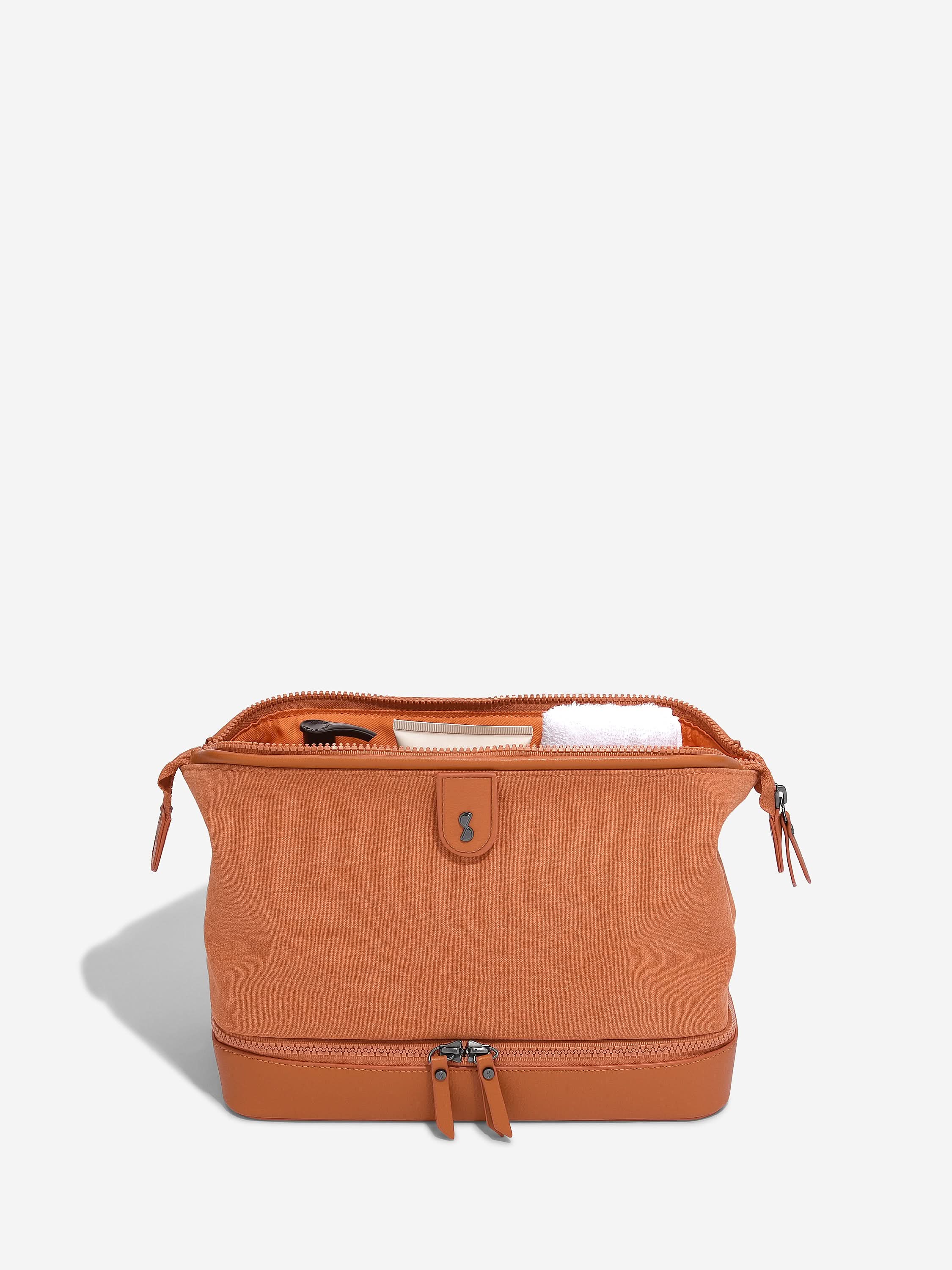 Stackers Toiletry Bag Orange Canvas