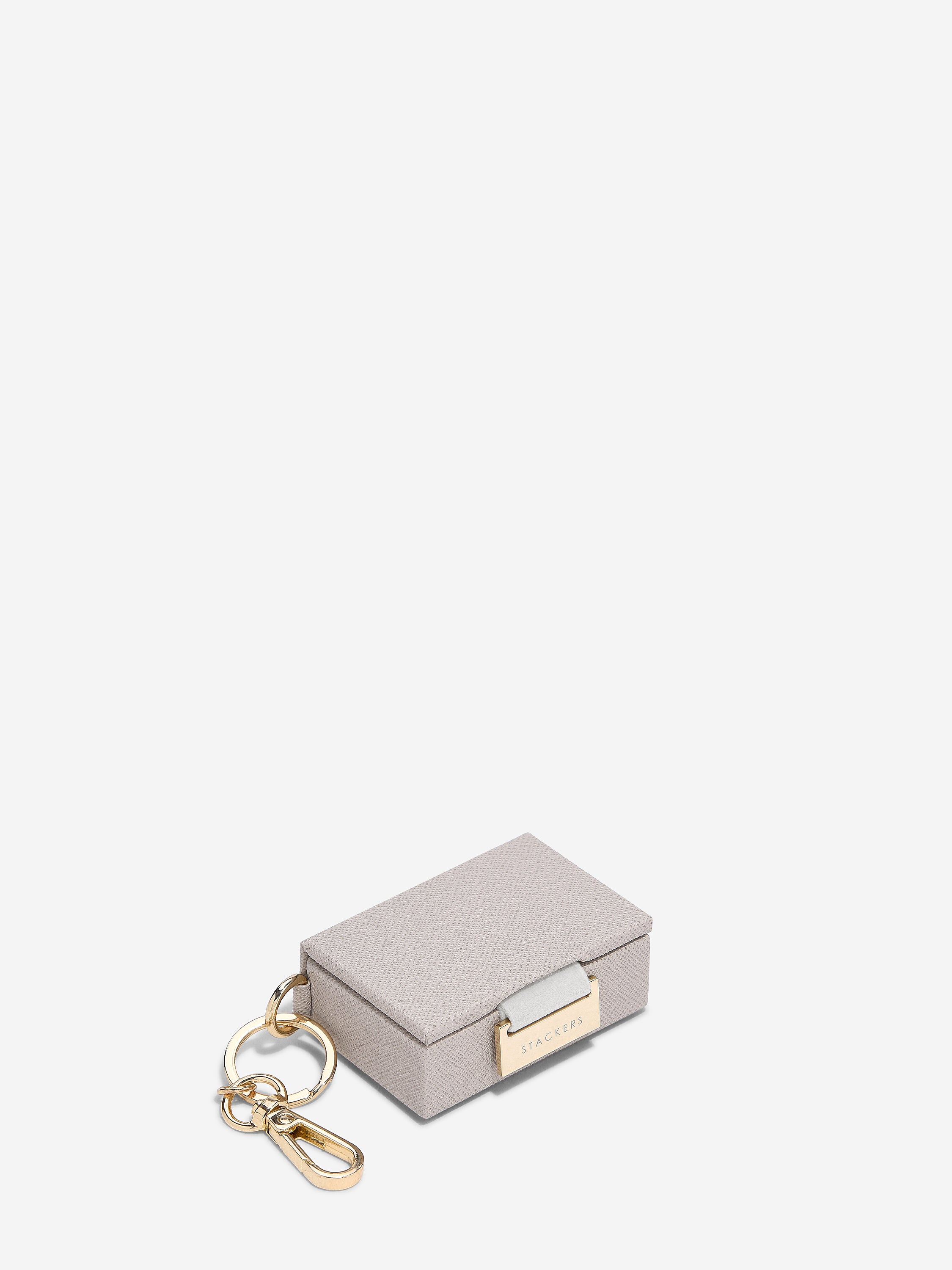 Stackers Jewellery Box Keyring in Party Cracker Taupe