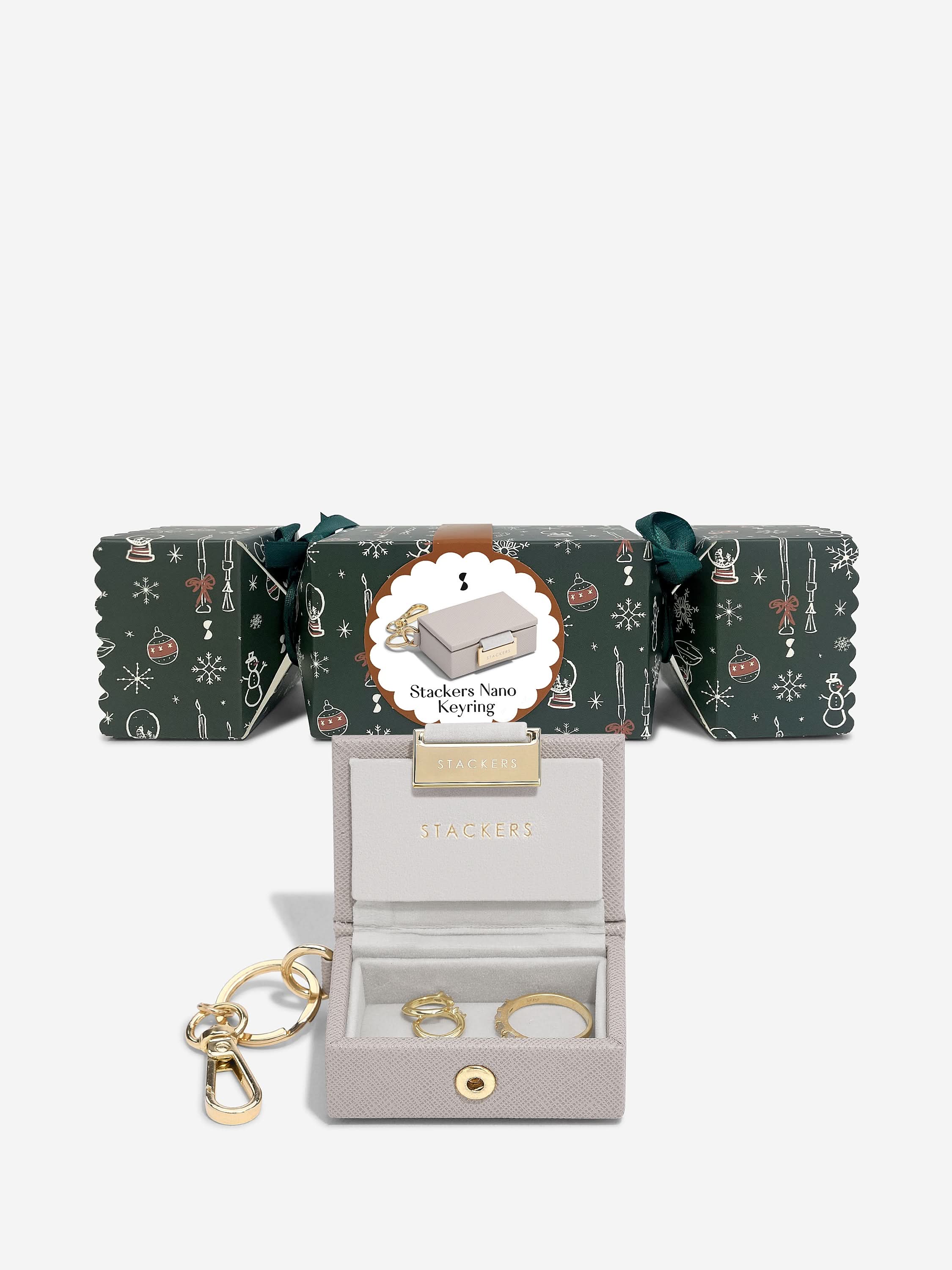 Stackers Porte-clés de boîte à bijoux Party Cracker Taupe