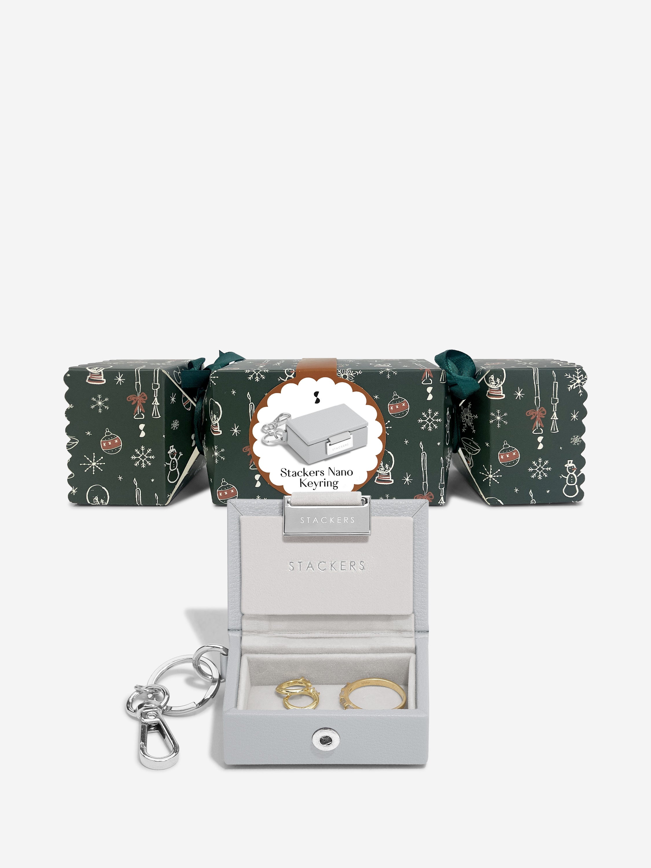 Stackers Porte-clés de boîte à bijoux en gris Party Cracker