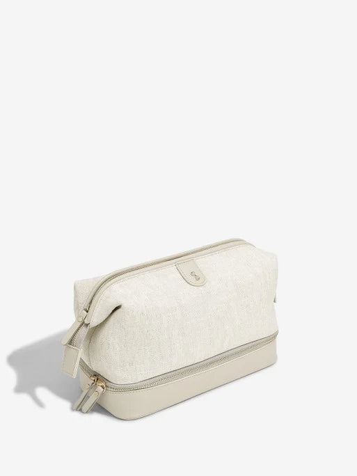 Stackers Toiletry Bag Oatmeal & Linen