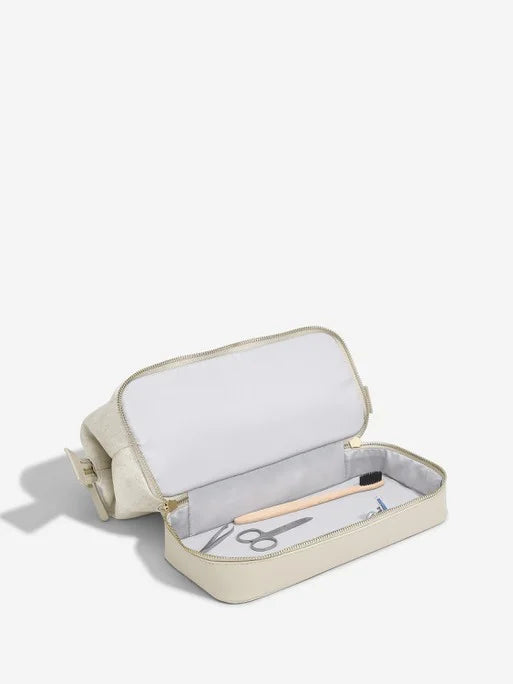 Stackers Toiletry Bag Oatmeal & Linen