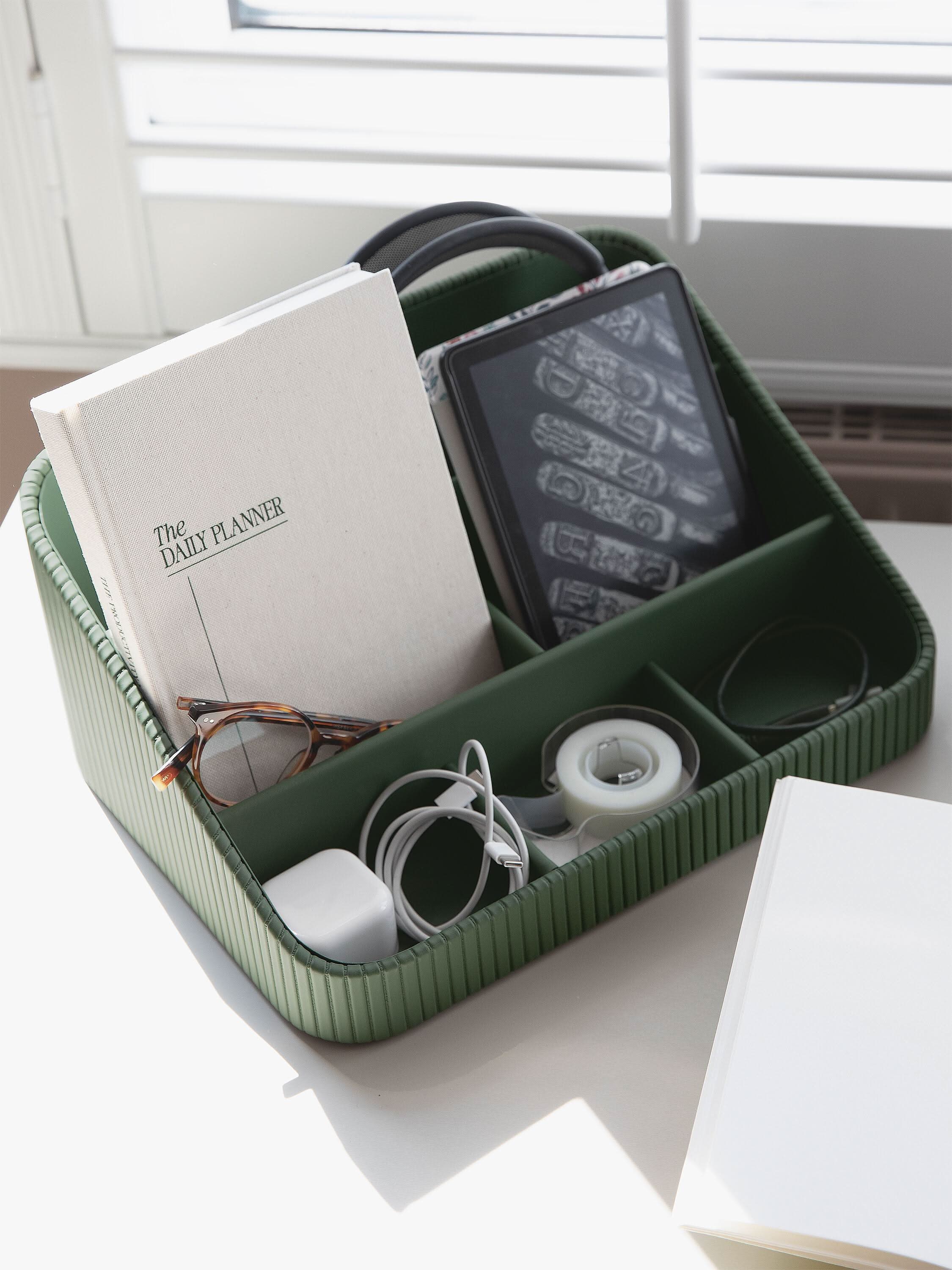 Stackers Desk Organizer Set Emerald Green