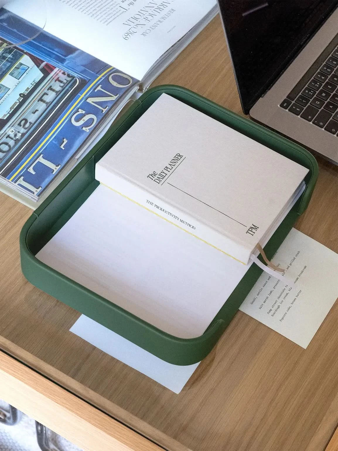 Stackers Desk Organizer Set Emerald Green