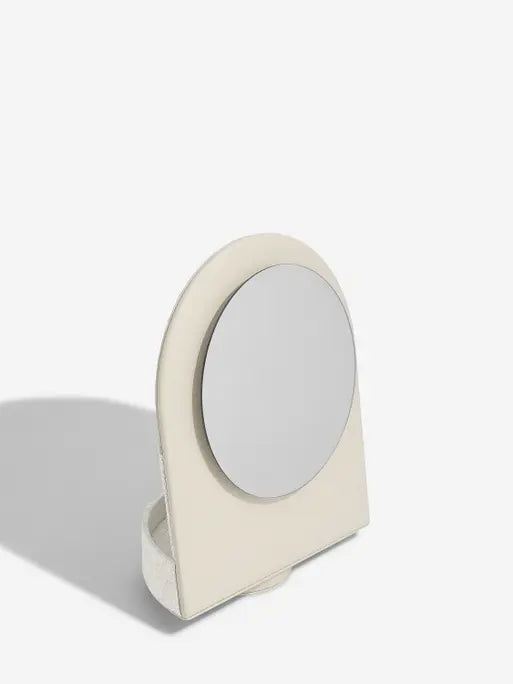 Stackers Roterende Haaraccessoire-organiser met Spiegel Havermout & Linnen