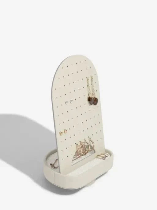 Stackers Rotating Earring Holder Oatmeal & Linen