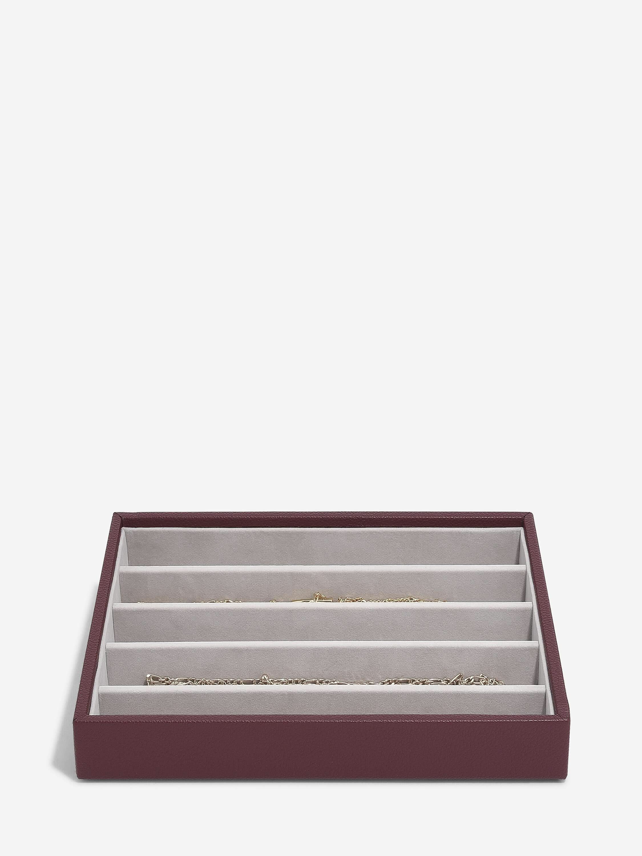Stackers Necklace Layer for Classic Jewellery Box Burgundy