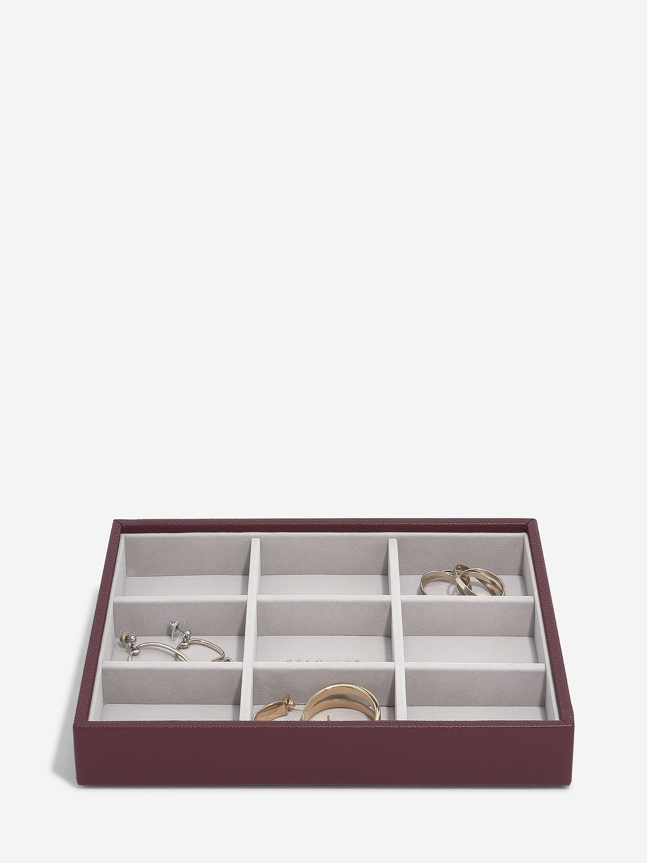 Stackers Standard Jewellery Layer for Classic Jewellery Box Burgundy