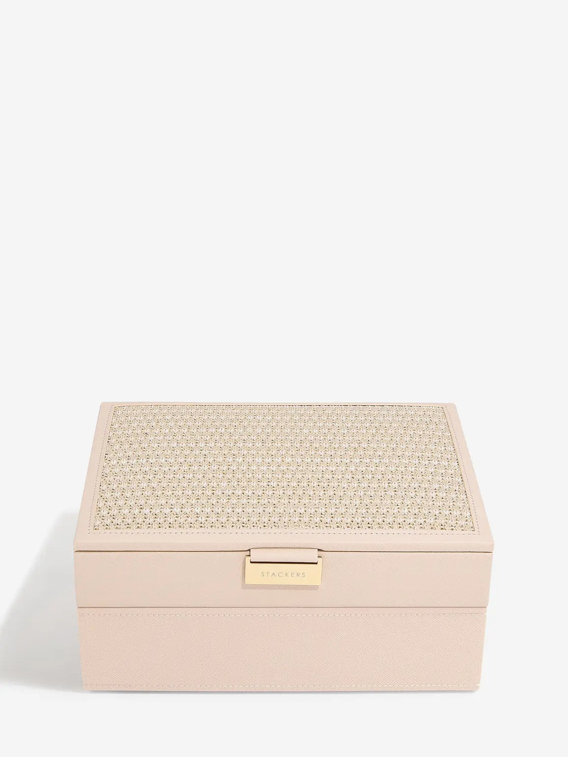 Stackers Classic Boîte à Bijoux Lot de 2 Rose Raffia