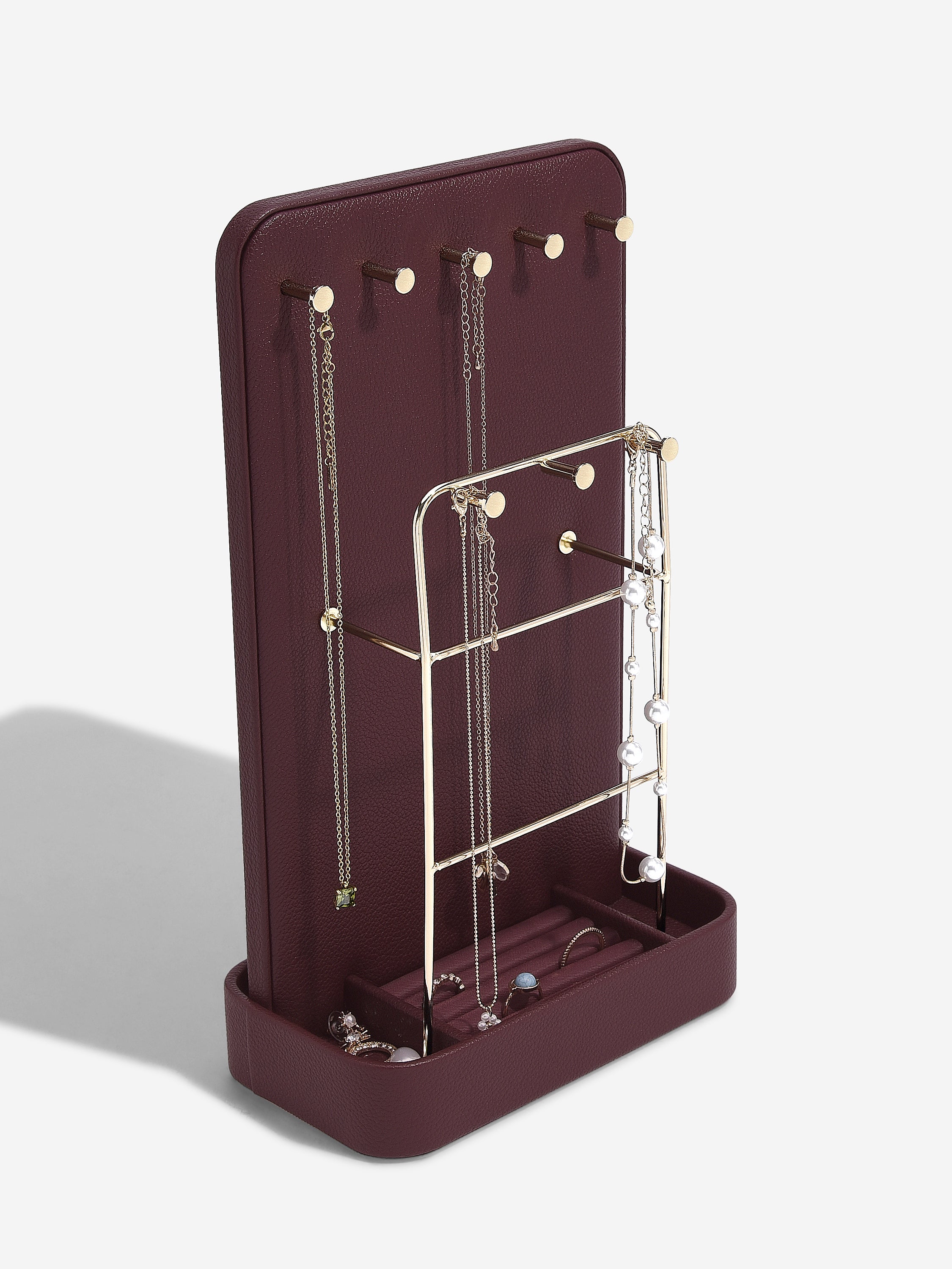 Stackers All-In-One Jewellery Stand Burgundy