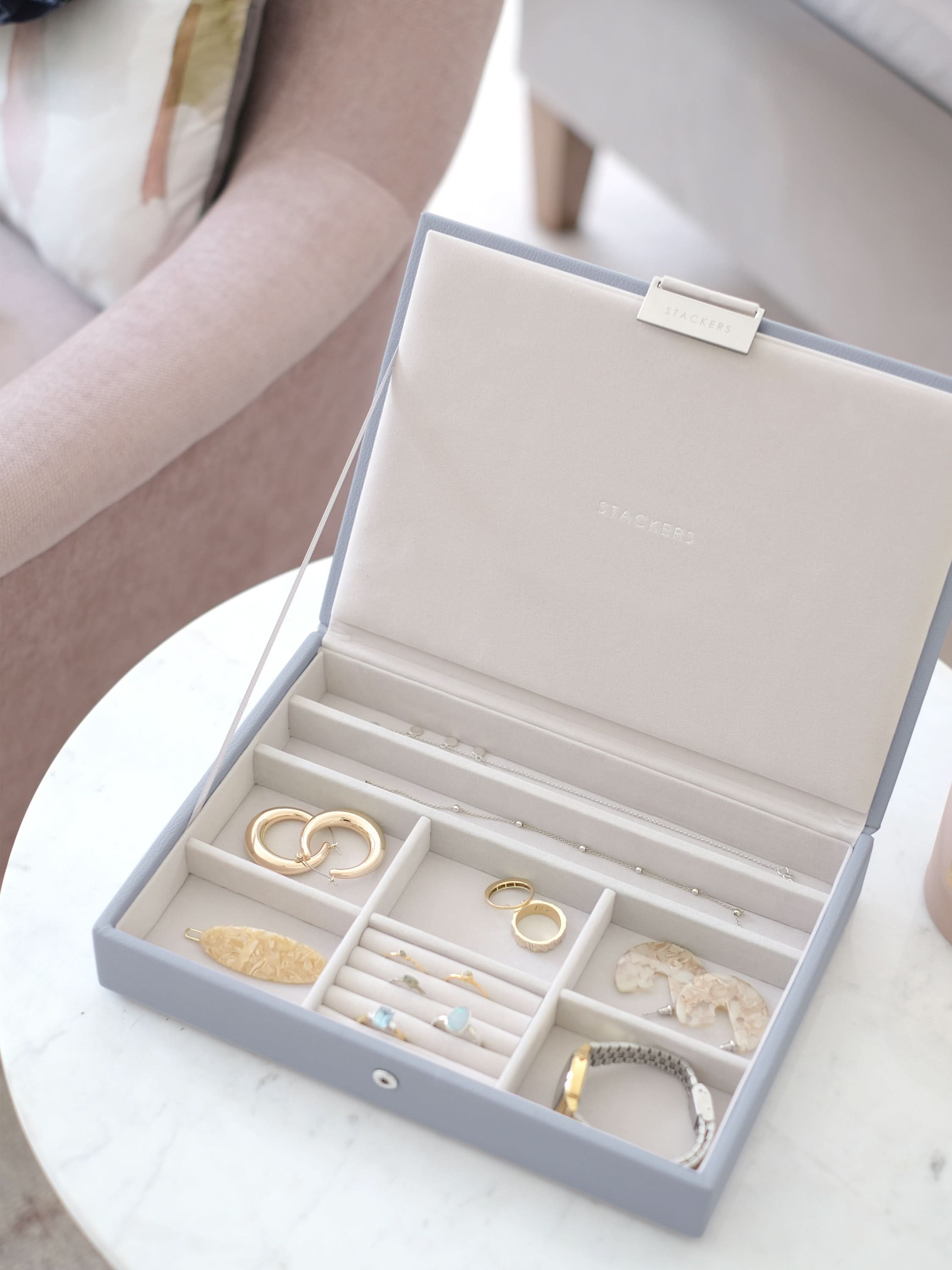 Stackers Classic Jewellery Box Set of 2 Lavender