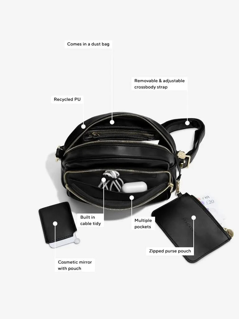 Stackers Schoudertas Zwart - Mystackers