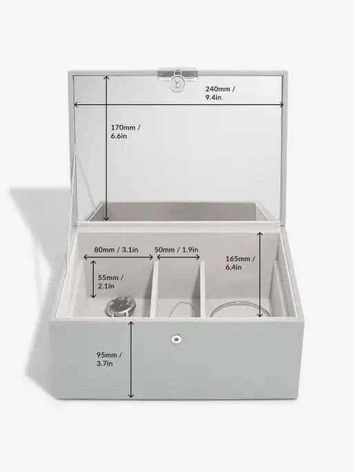 Stackers Luxe Klassieke Juwelendoos Grijs - Mystackers