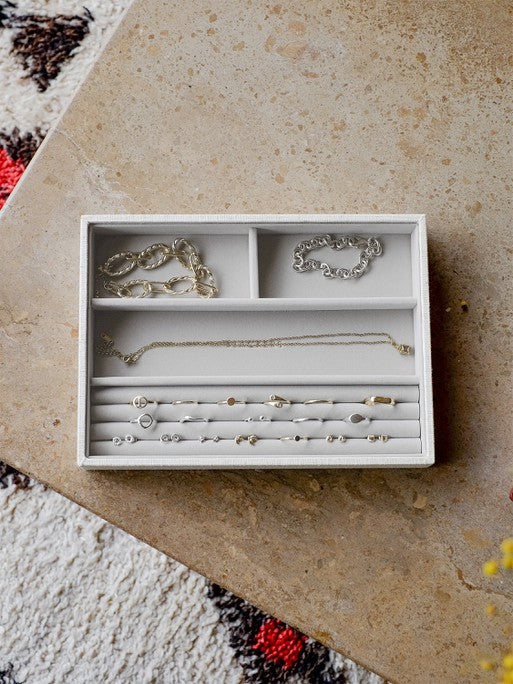 Stackers Ring & Bracelet Layer for Classic Jewellery Box Oatmeal & Linen