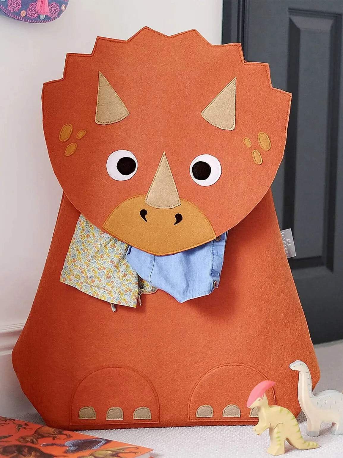 Little Stackers - Storage basket Triceratops